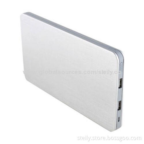 Ultra-thin Aluminium Alloy 20000mAh Power Bank for iPhone, Samsung, Tablet PC and Other Smart Device